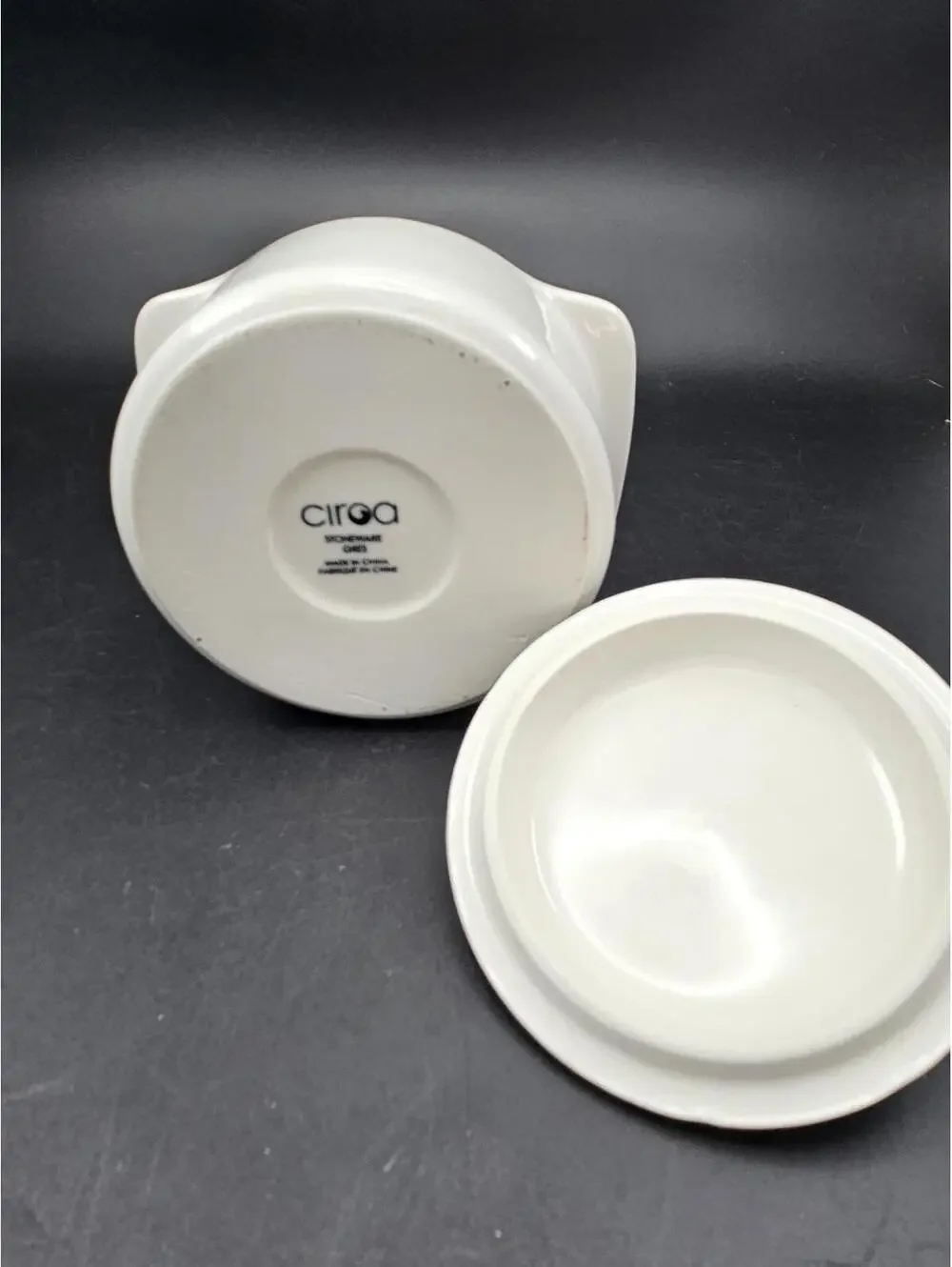 Ciroa White Stoneware Lidded Mini Casserole Cocotte Dish 5